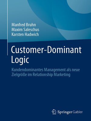cover image of Customer-Dominant Logic